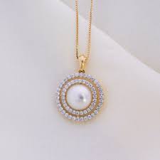 Pearl & Diamond Necklace